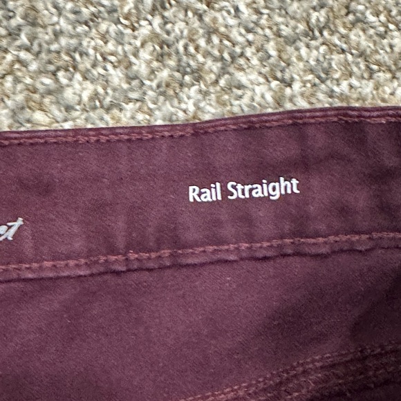 Gloria Vanderbilt 16 XL 1X Jeans Denim Wine Stretch Slimming Rail Straight - Picture 10 of 11